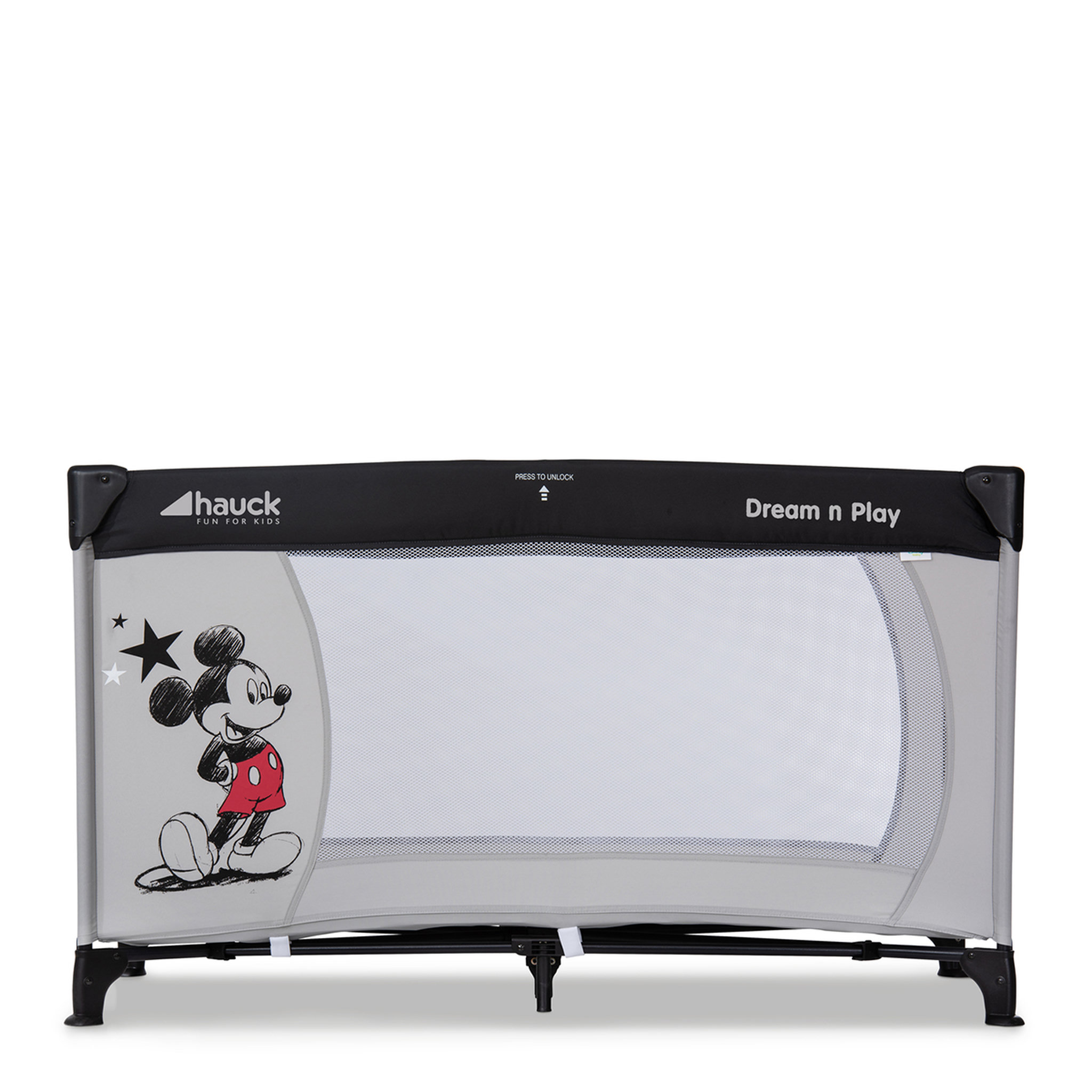 Voir la diapositive 5 : DISNEY Lit Parapluie Dream and Play - Mickey Stars Gris