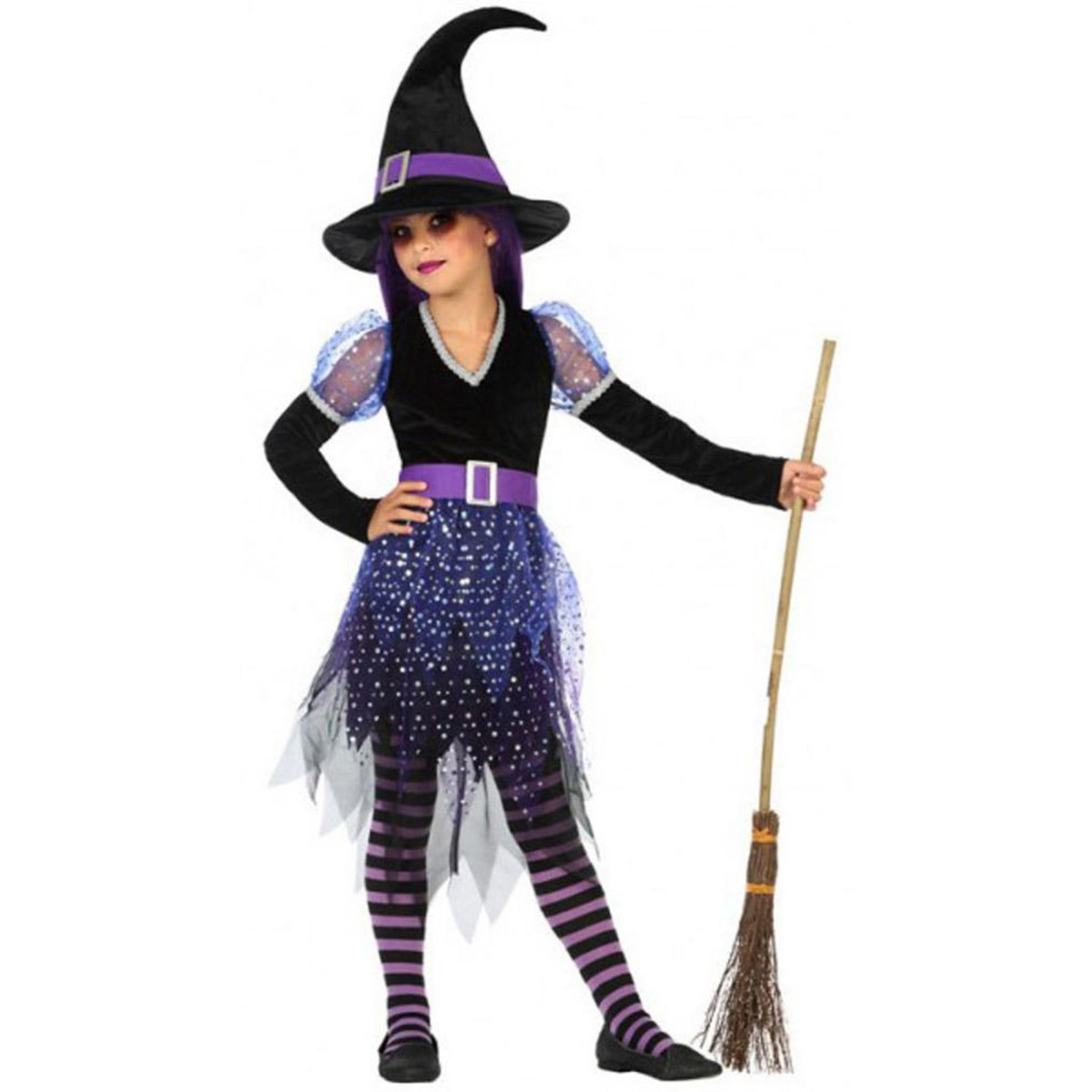 ATOSA Déguisement Sorcière - Enfant - 3/4 ans (96 à 104 cm)