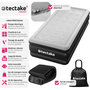 Voir la diapositive 2 : tectake Matelas gonflable avec pompe électrique sac de transport inclus 200x101x44cm