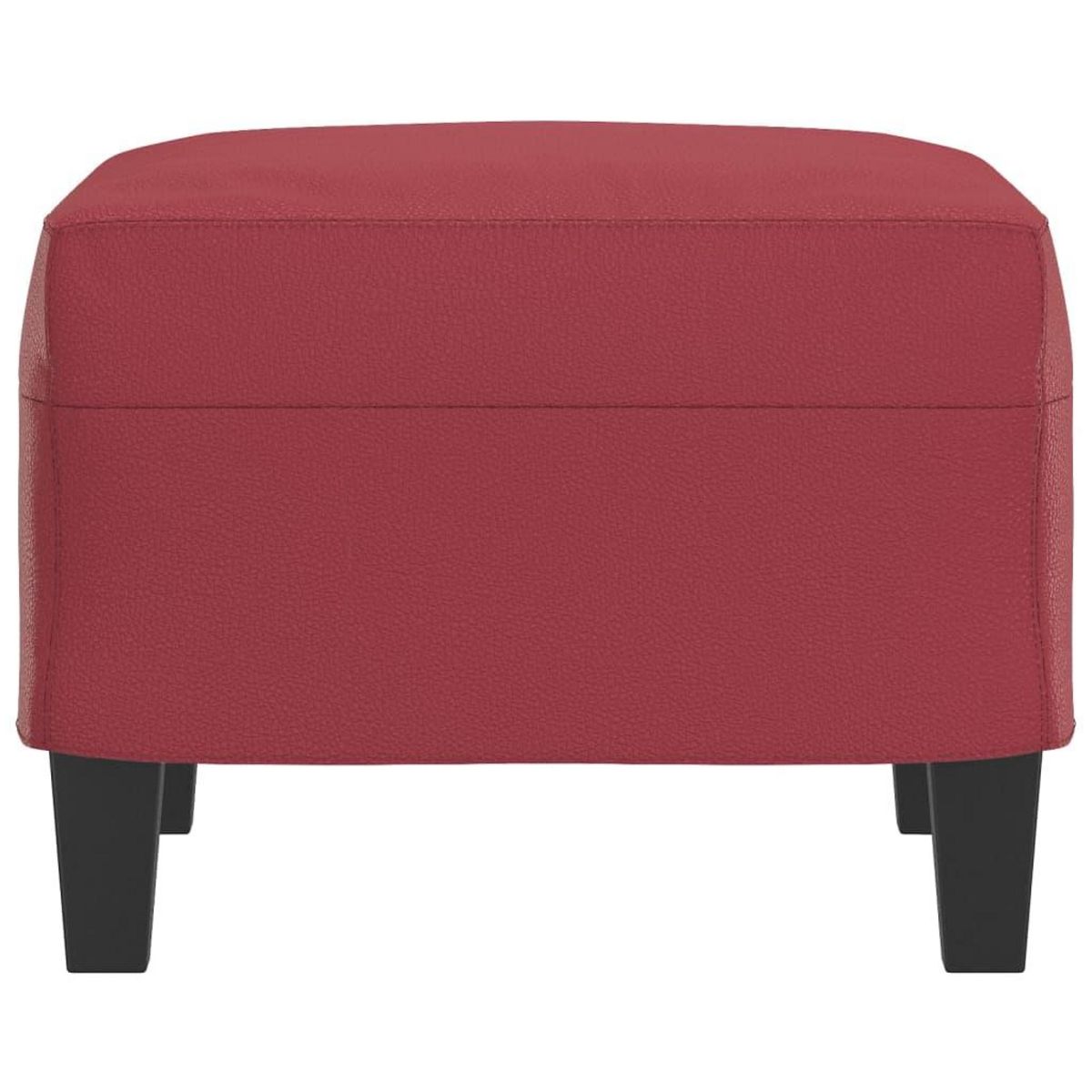VIDAXL Repose-pied Rouge bordeaux 60x50x41 cm Similicuir