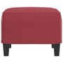 Voir la diapositive 4 : VIDAXL Repose-pied Rouge bordeaux 60x50x41 cm Similicuir