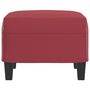 Voir la diapositive 4 : VIDAXL Repose-pied Rouge bordeaux 60x50x41 cm Similicuir