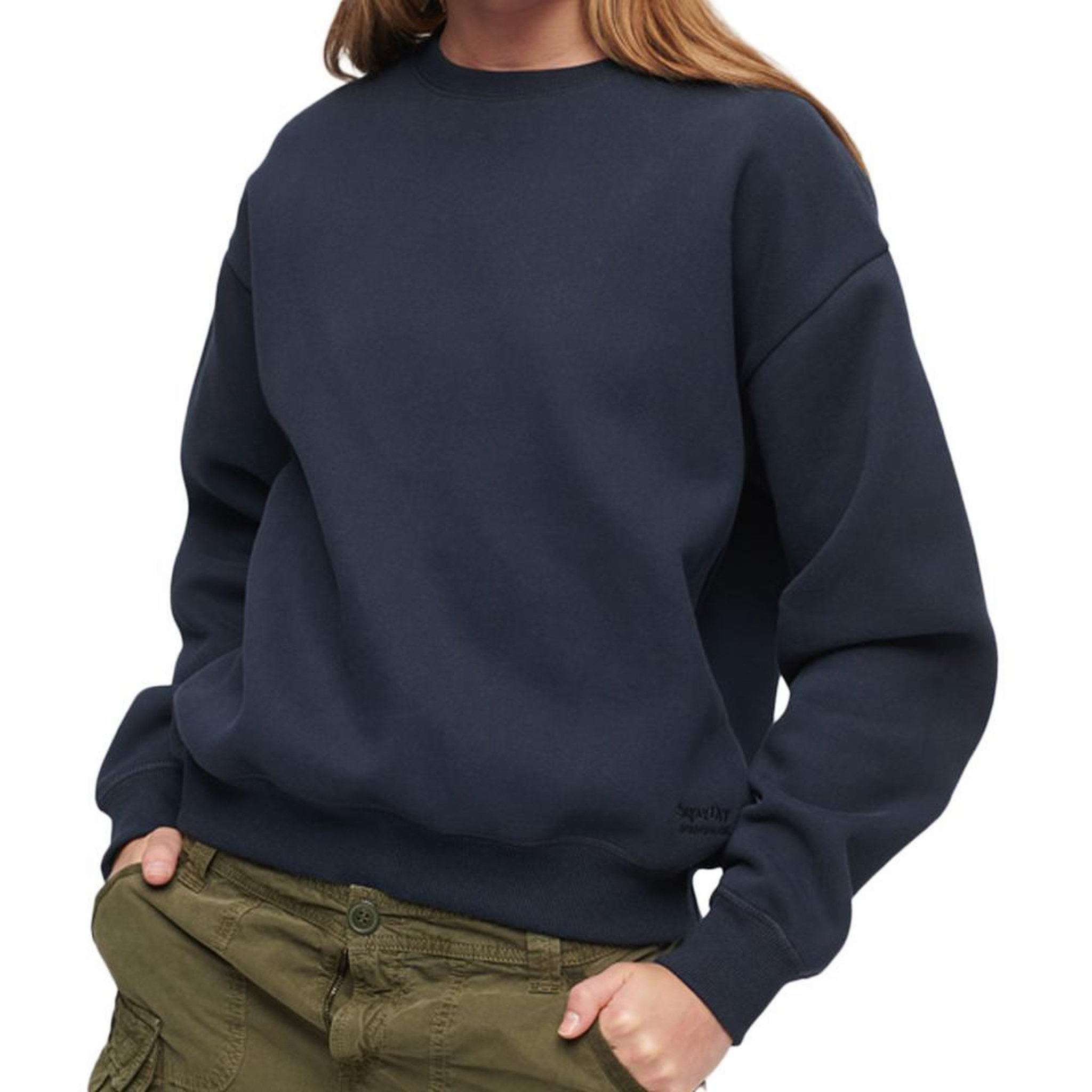 SUPERDRY Sweat  Femme Superdry Essential Logo. Coloris disponibles : Bleu