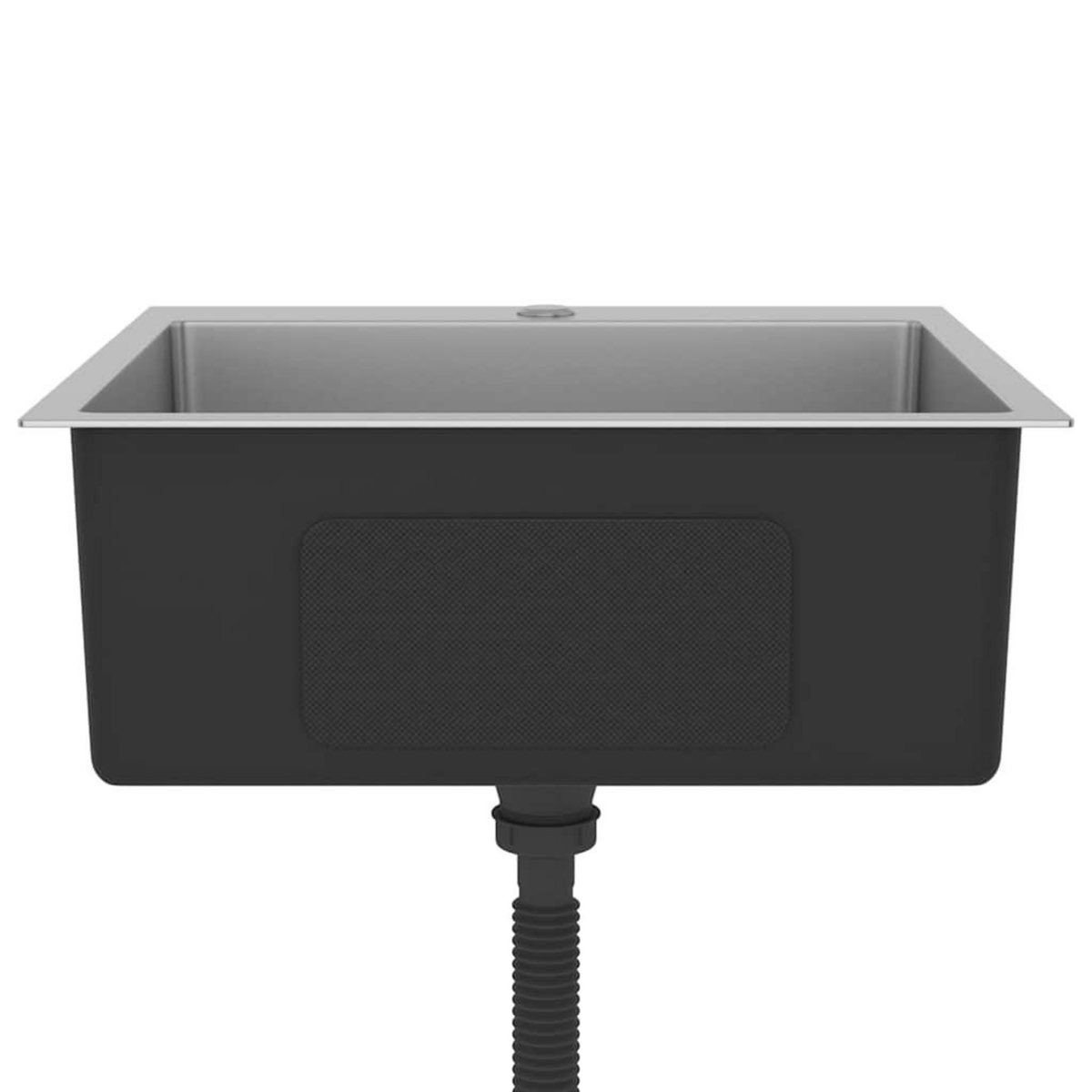 VIDAXL Evier de cuisine fait main Acier inoxydable