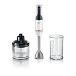 BOSCH Mixeur plongeant - BOSCH - MSM4W220 ErgoMaster - Moteur 600W - 4 lames QuattroBlade - Levier vitesses a gachette + turbo