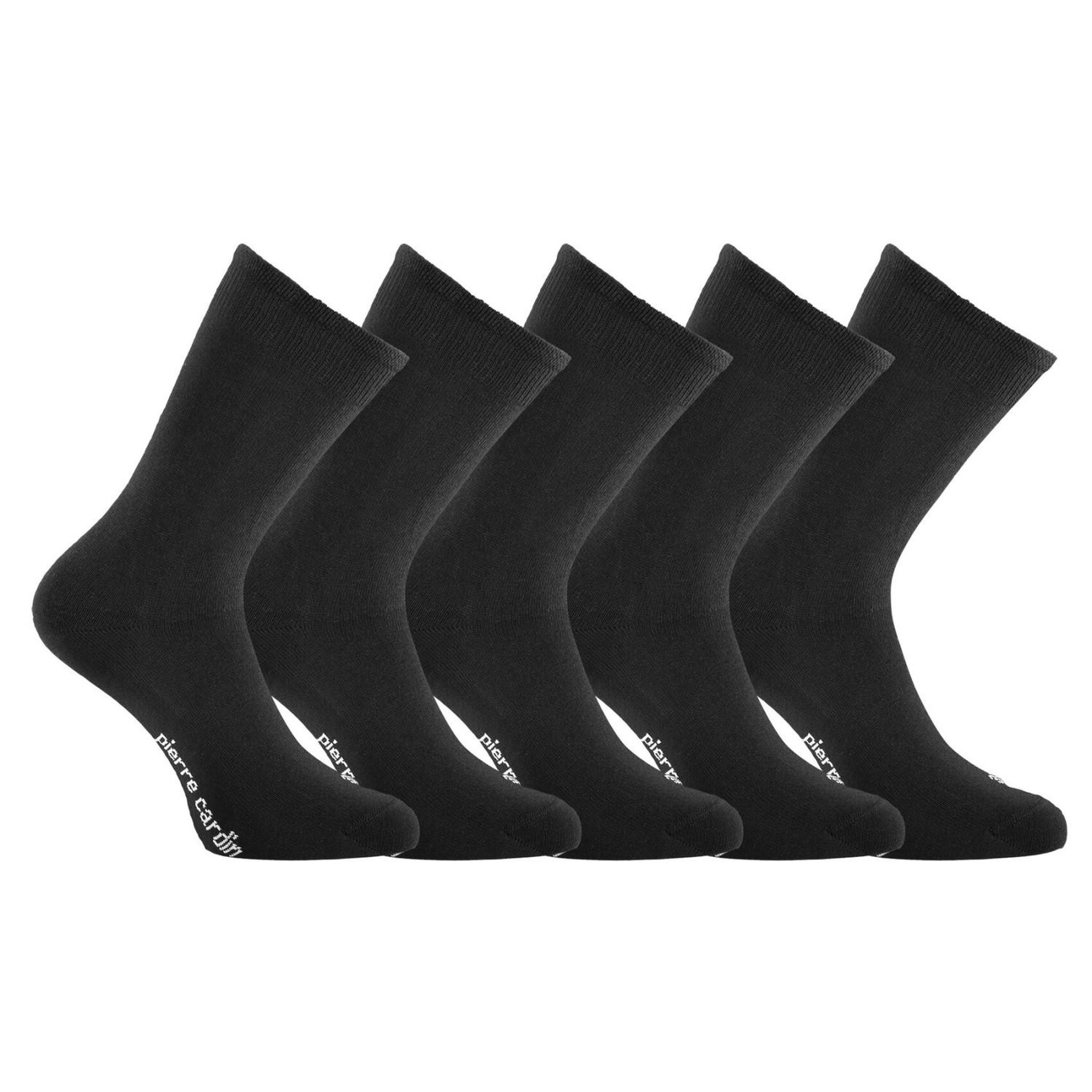 Voir la diapositive 1 : PIERRE CARDIN 5 paires de chaussettes de ville homme uni Angelo