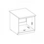 Voir la diapositive 4 : MARKET24 LASSEN Meuble bas de cuisine sous évier L 80 cm - Décor chene clair sonoma
