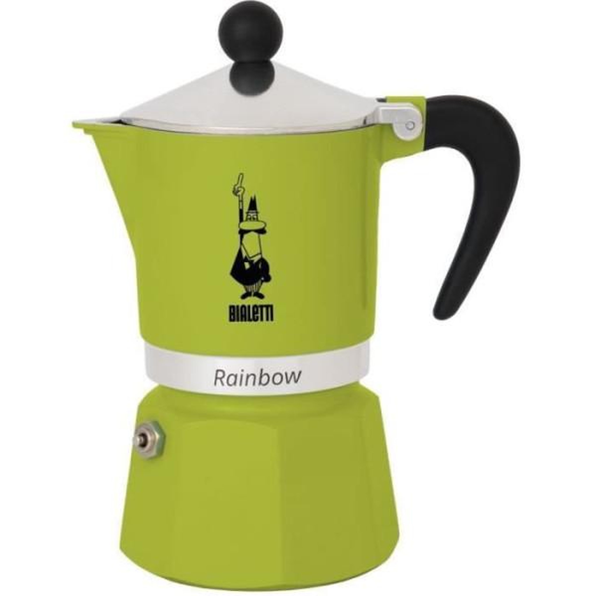 BIALETTI Cafetiere italienne - bialetti - rainbow - 6 tasses - 0,30 l - vert