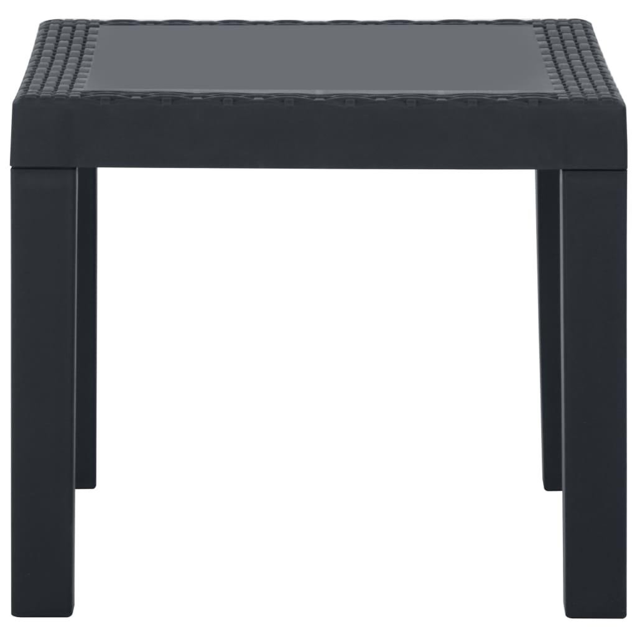 Voir la diapositive 4 : VIDAXL Salon de jardin 3 pcs avec coussins Plastique Gris