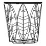 Voir la diapositive 2 : ATMOSPHERA Table d'Appoint Design en Métal  Leaf  41cm Noir