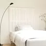 VIDAXL Tete de lit murale Blanc 108x3x110 cm Bois massif de pin