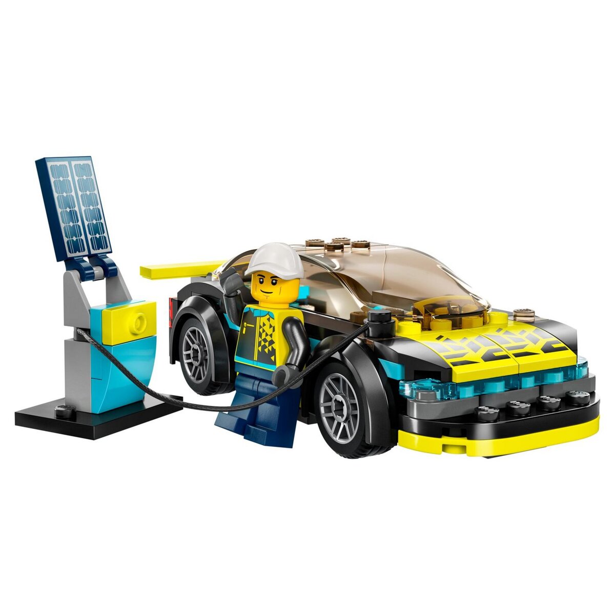 LEGO City 60383 La Voiture de Sport Électrique, Jouet pour Garçons et Filles de 5 Ans, Set de Voiture de Course