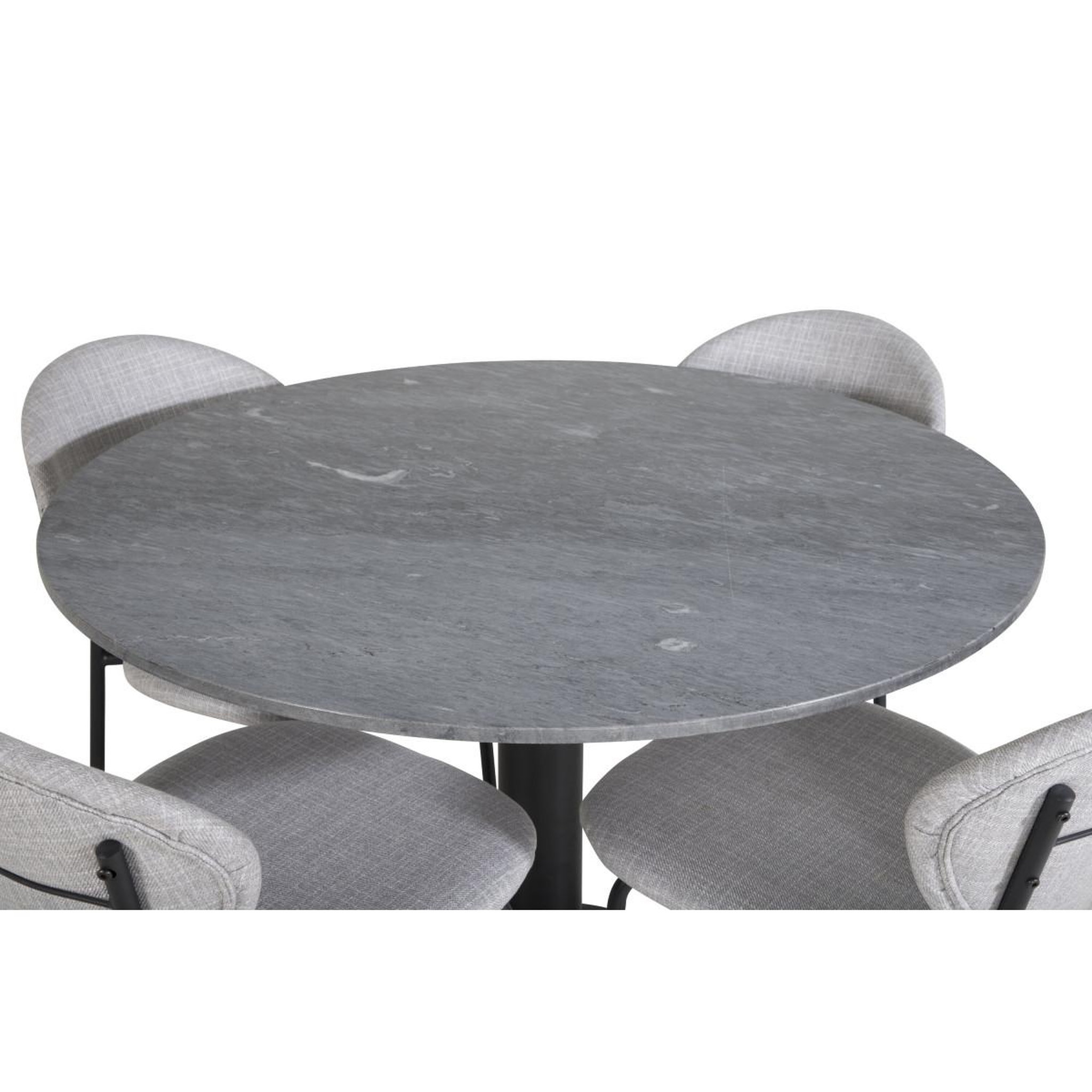 Voir la diapositive 3 : Paris Prix Ensemble table à manger & 4 chaises  estelle i & vault  106cm gris foncé & gris