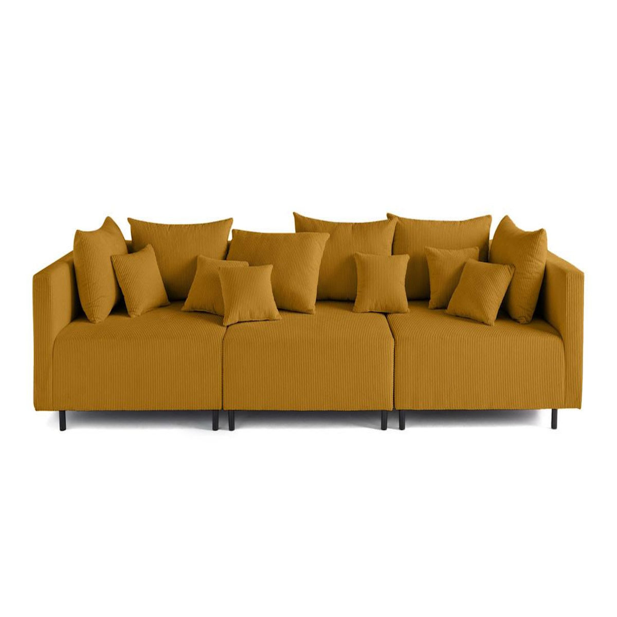 LISA DESIGN Edinburg - canapé modulable 3 places - velours côtelé