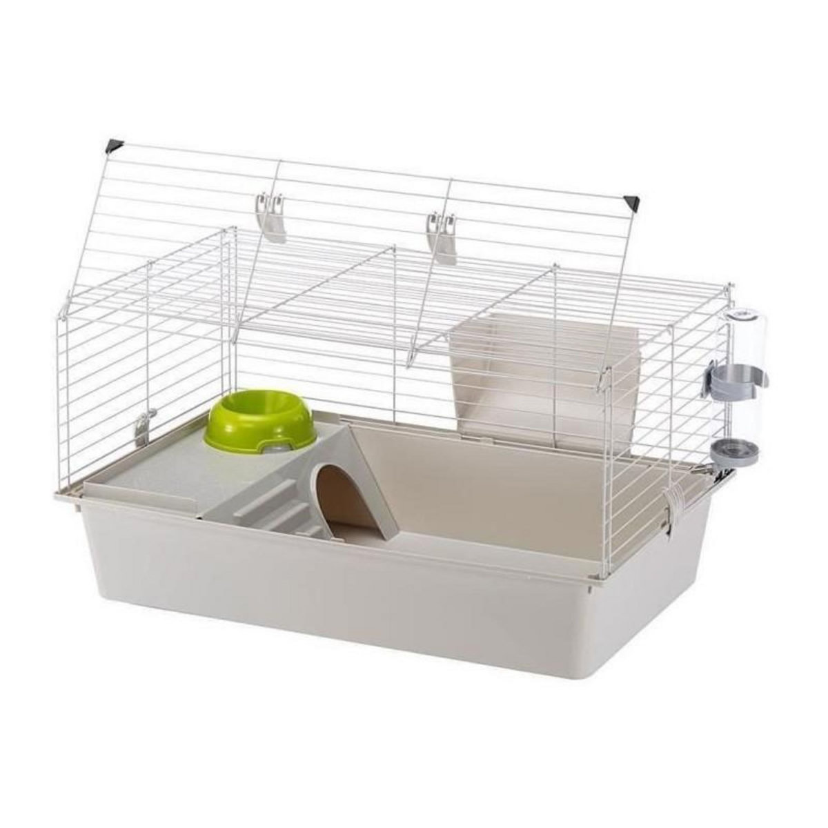 Ferplast Cage - FERPLASTE - CAVIE 80X1 - 77 x 48 x 42 cm - Gris clair