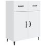 Voir la diapositive 2 : VIDAXL Buffet blanc 69,5x34x90 cm bois d'ingenierie