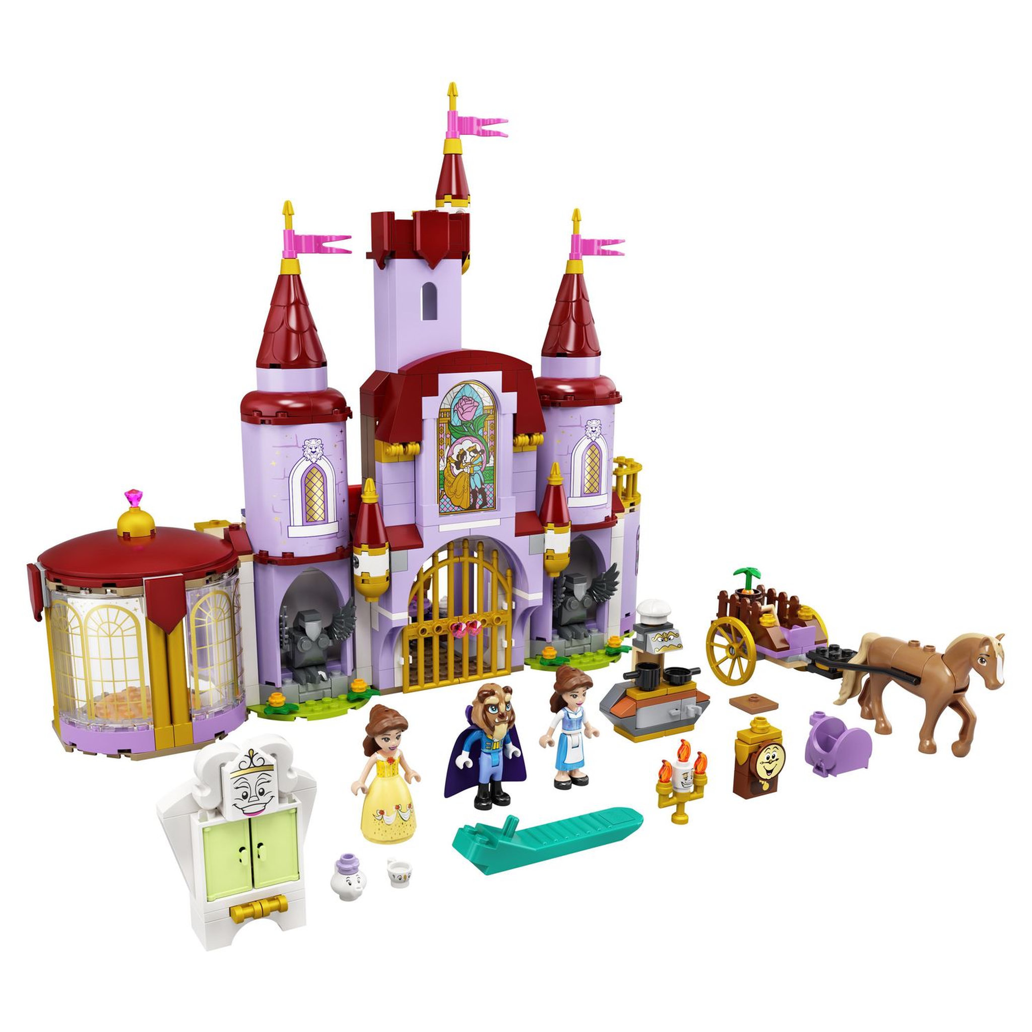 Voir la diapositive 2 : LEGO Disney 43196 - Le château de la Belle et la Bête avec figurines