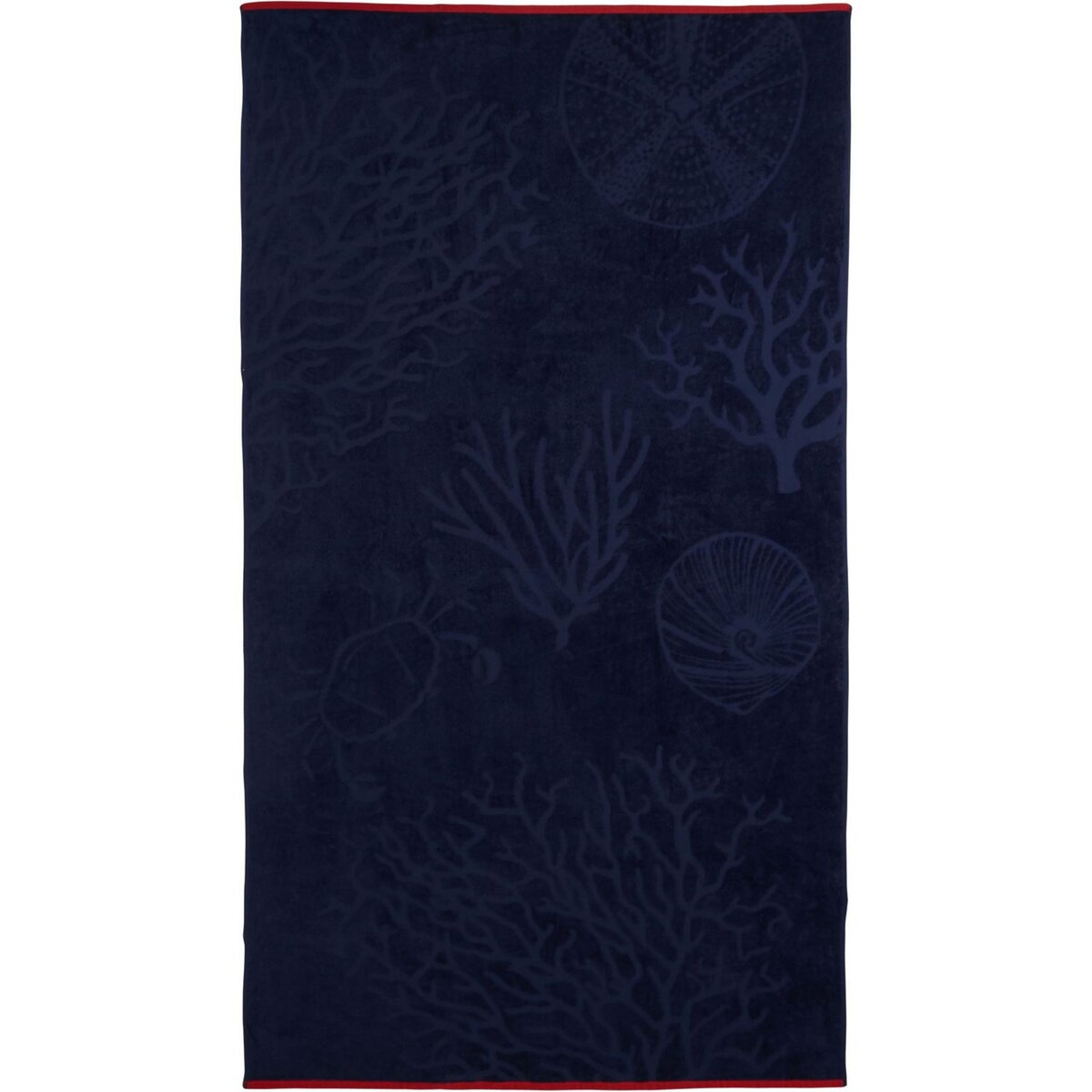 ACTUEL Drap de plage fantaisie en coton velours 360 gr/m2 motif de fond mer HAWAI