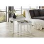 Voir la diapositive 2 : Paris Prix Table d'Appoint Vintage  Maritimo  56cm Blanc