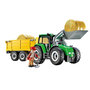 Voir la diapositive 3 : PLAYMOBIL Jeu de construction Playmobil Tracteur avec remorque inclinable