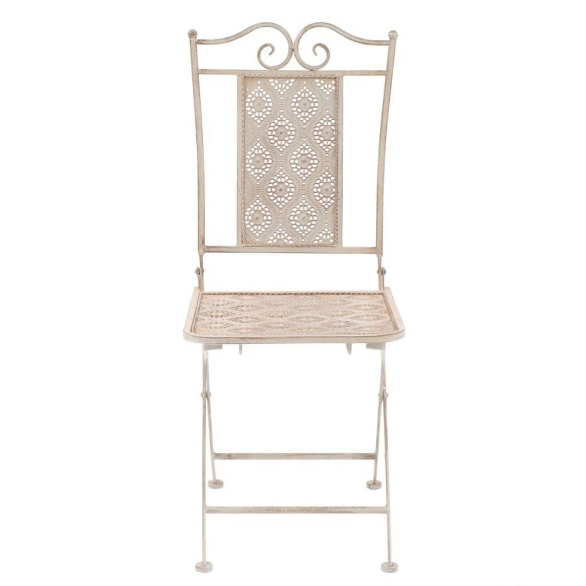 VIDAXL Mobilier de bistro 3 pcs Acier Blanc