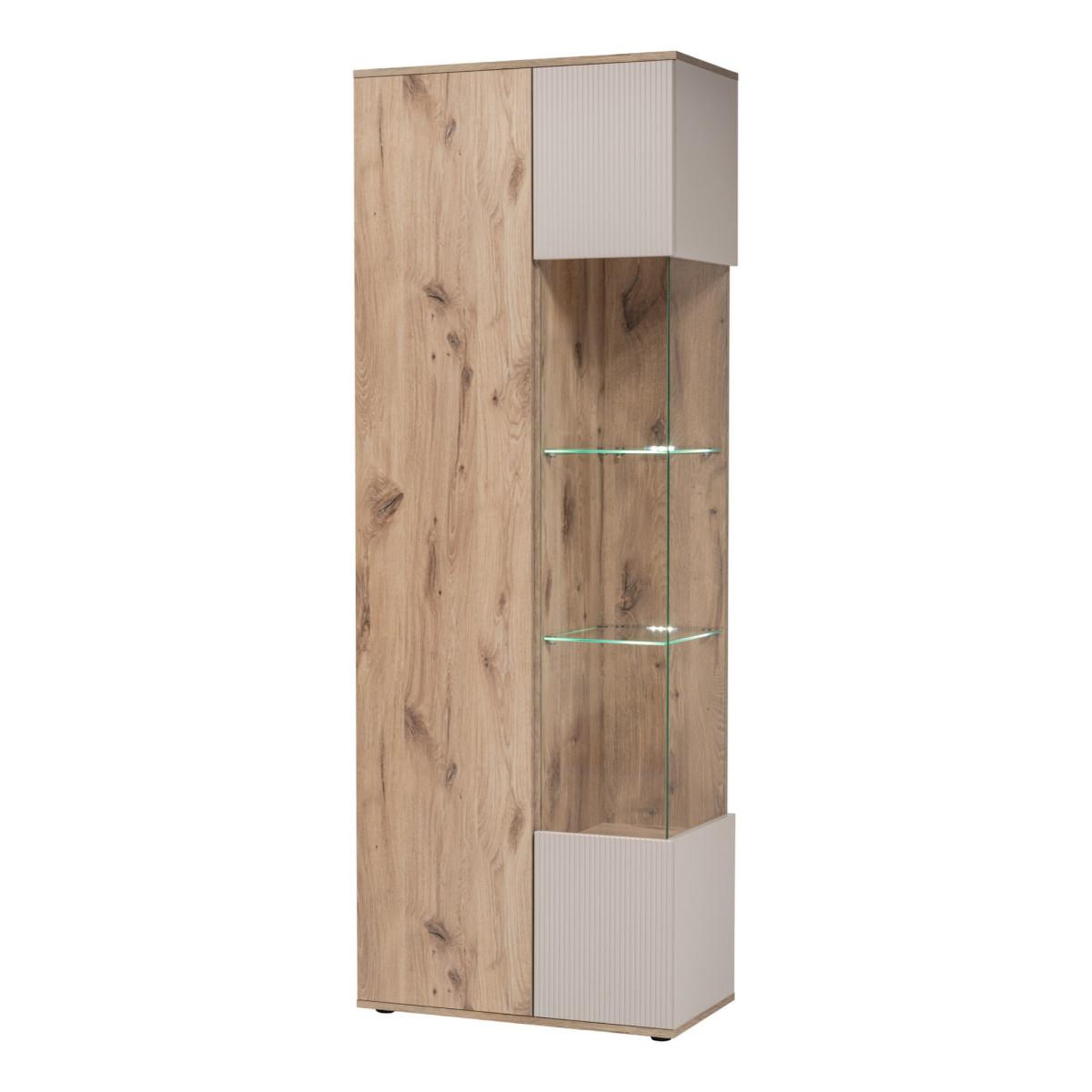 Voir la diapositive 2 : Paris Prix Ensemble meuble tv rainuré  catalina  320cm naturel