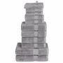 Voir la diapositive 1 : VIDAXL Ensemble de serviettes de qualité supérieure SOLUND 12 pcs gris