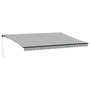 Voir la diapositive 2 : VIDAXL Auvent manuel retractable anthracite et blanc 500x300 cm
