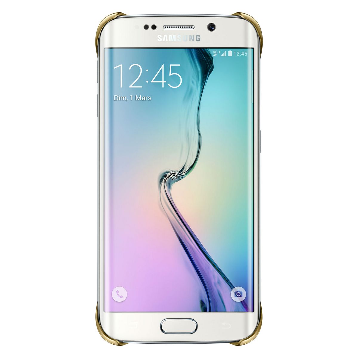 SAMSUNG Coque transparente Samsung S6 EDGE Gold