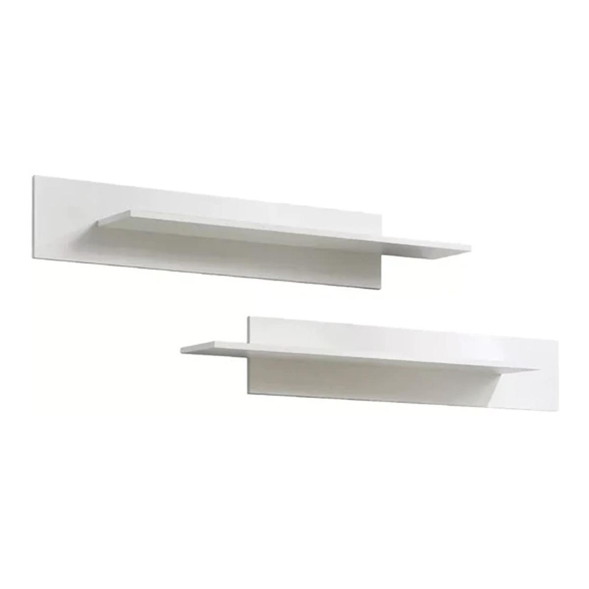 Paris Prix Lot de 2 étagères murales  mix  100cm blanc