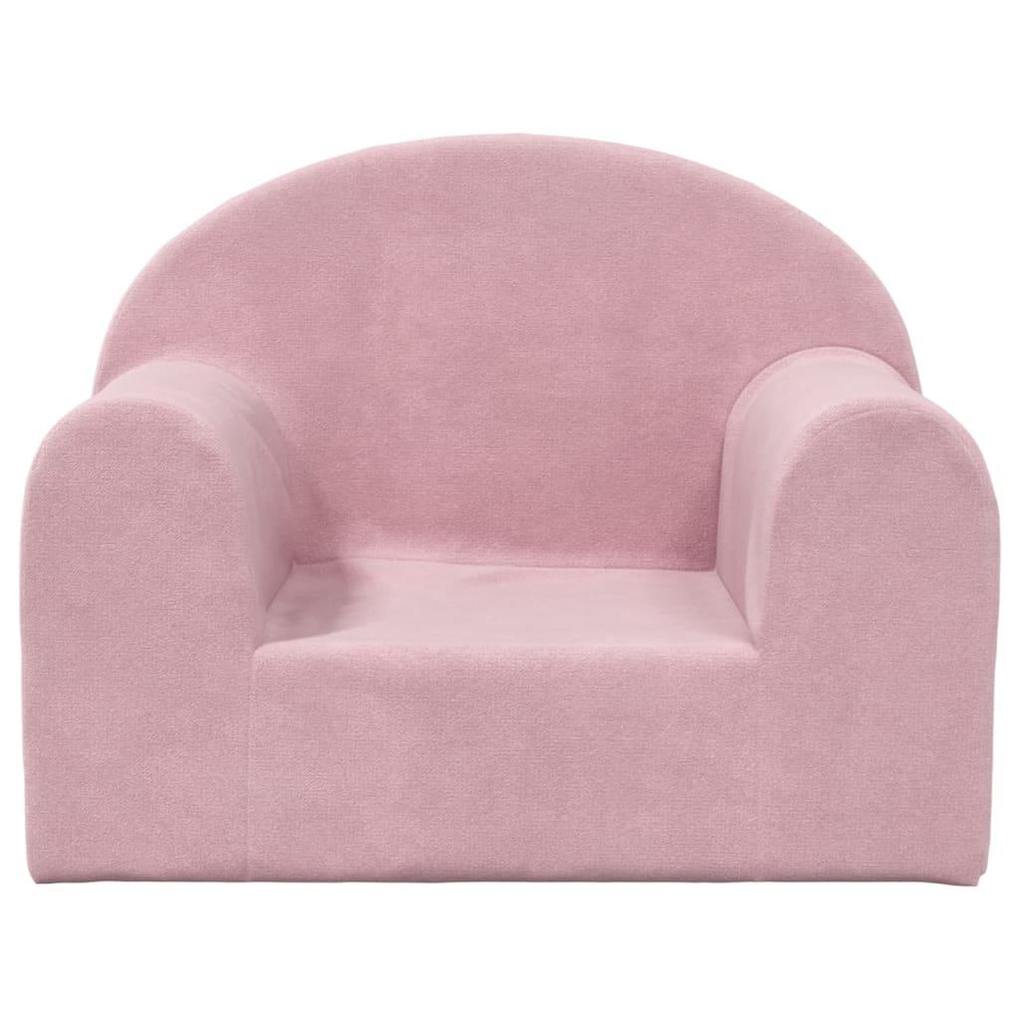Voir la diapositive 3 : VIDAXL Canape pour enfants rose peluche douce