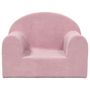 Voir la diapositive 3 : VIDAXL Canape pour enfants rose peluche douce