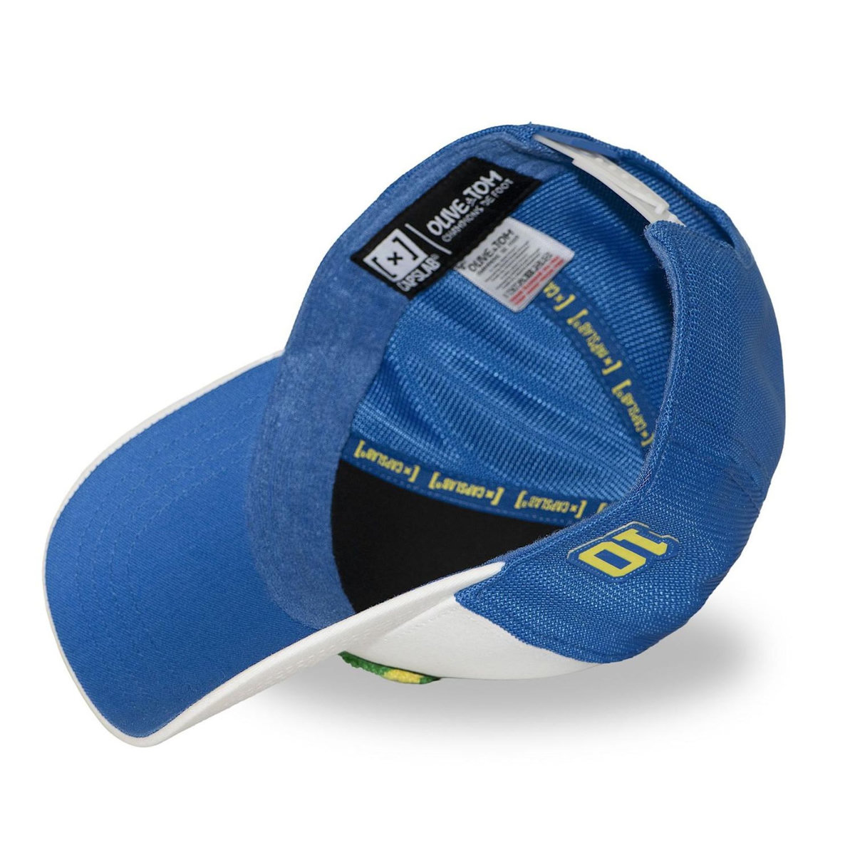 CAPSLAB Casquette baseball avec filet et patch Olive & Tom Newteam