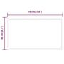 Voir la diapositive 6 : VIDAXL Miroir de salle de bain a LED 70x40 cm
