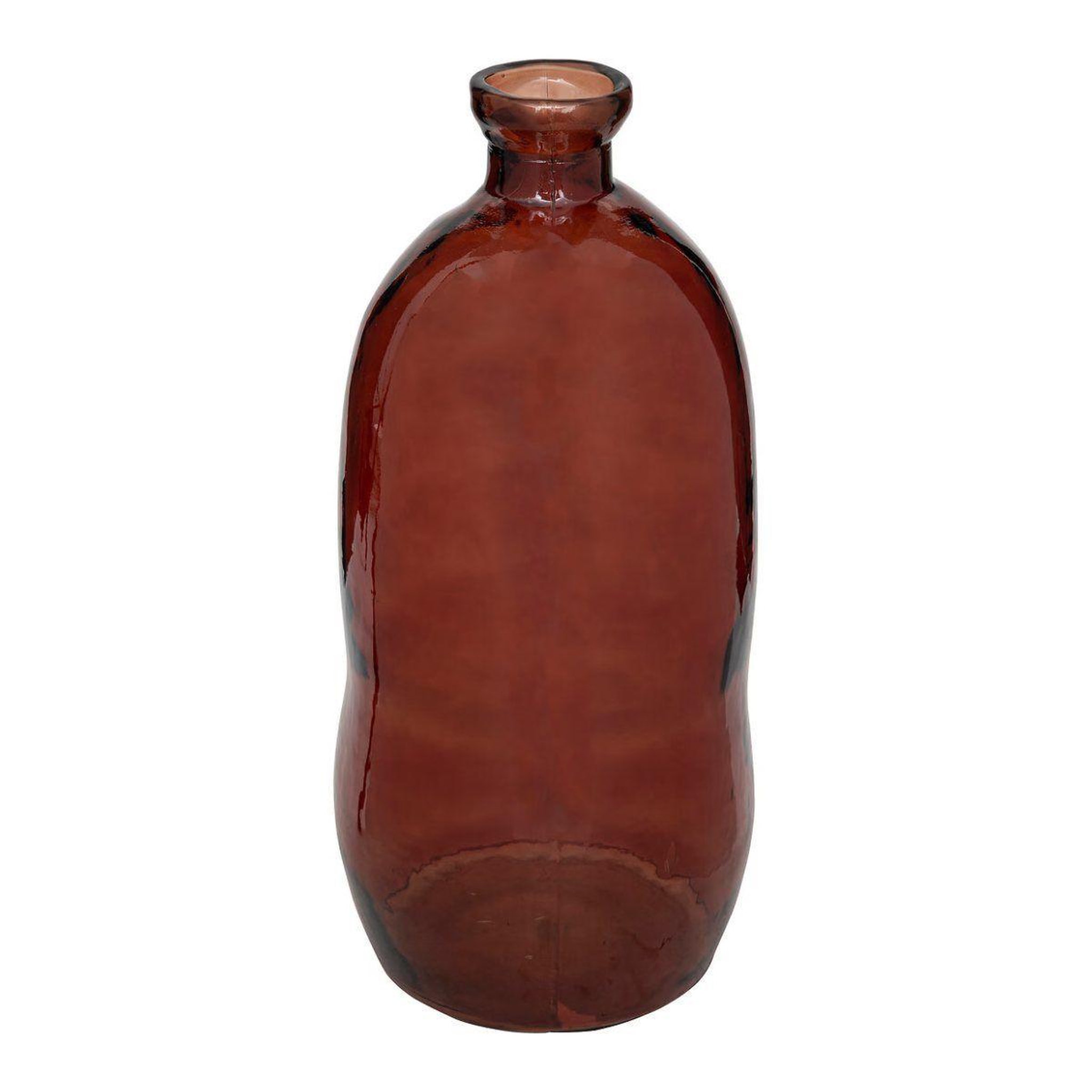 ATMOSPHERA Vase bouteille en verre  uly  73cm ambre