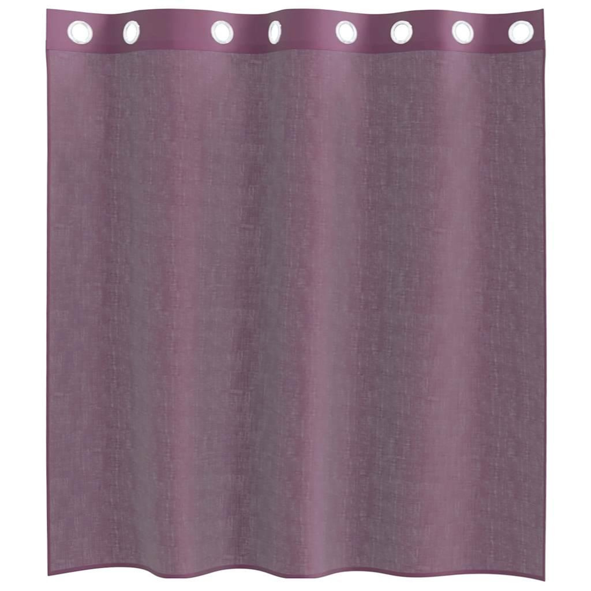 Voir la diapositive 4 : VIDAXL Rideaux en voile avec œillets 2 pcs violet 140x140 cm