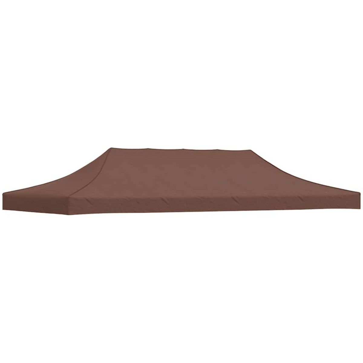 VIDAXL Toit de tente de reception 6x3 m Marron 270 g/m^2