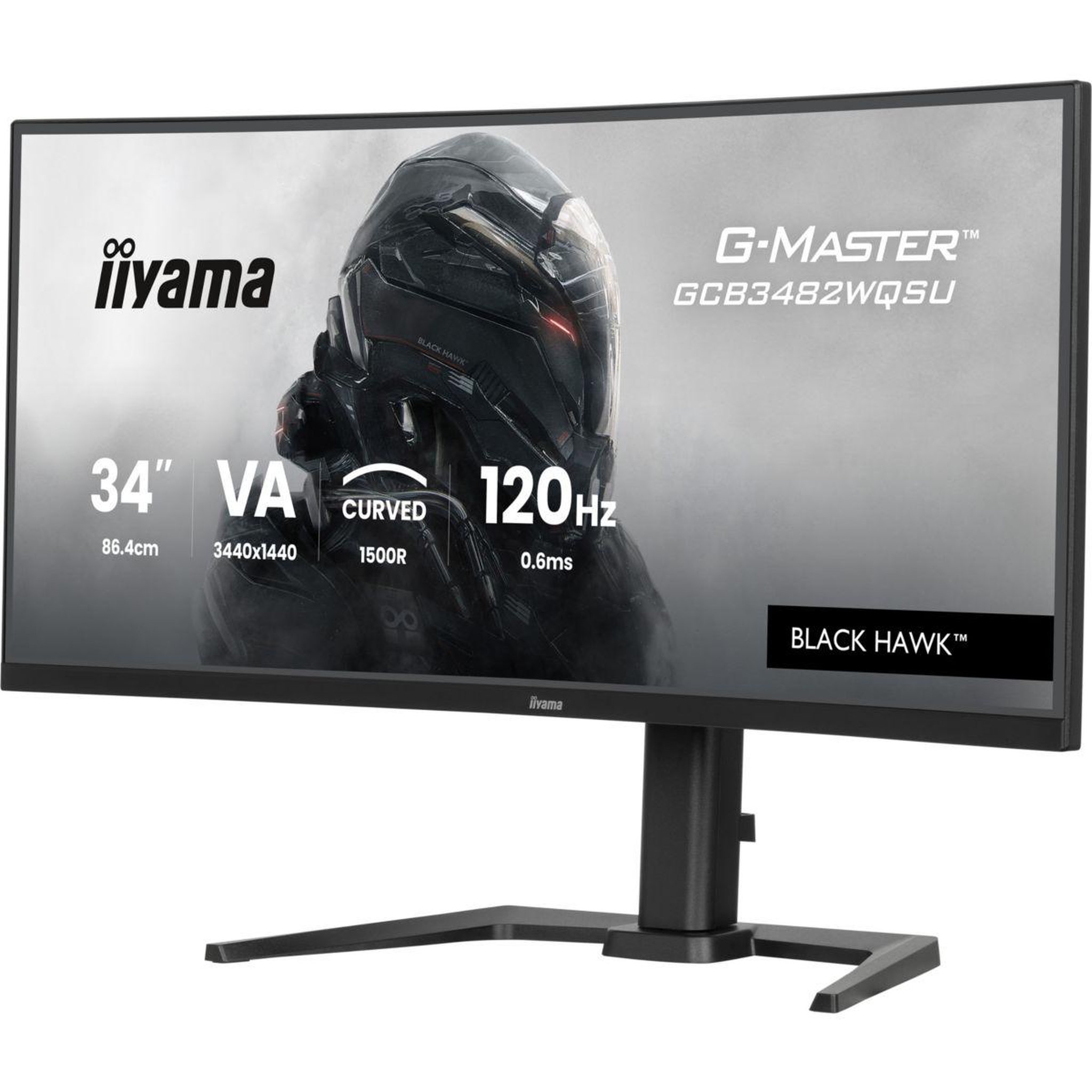 Voir la diapositive 3 : Iiyama Ecran pc gamer g-master gcb3482wq 34'' wqhd 120hz va 0,6 ms hdr