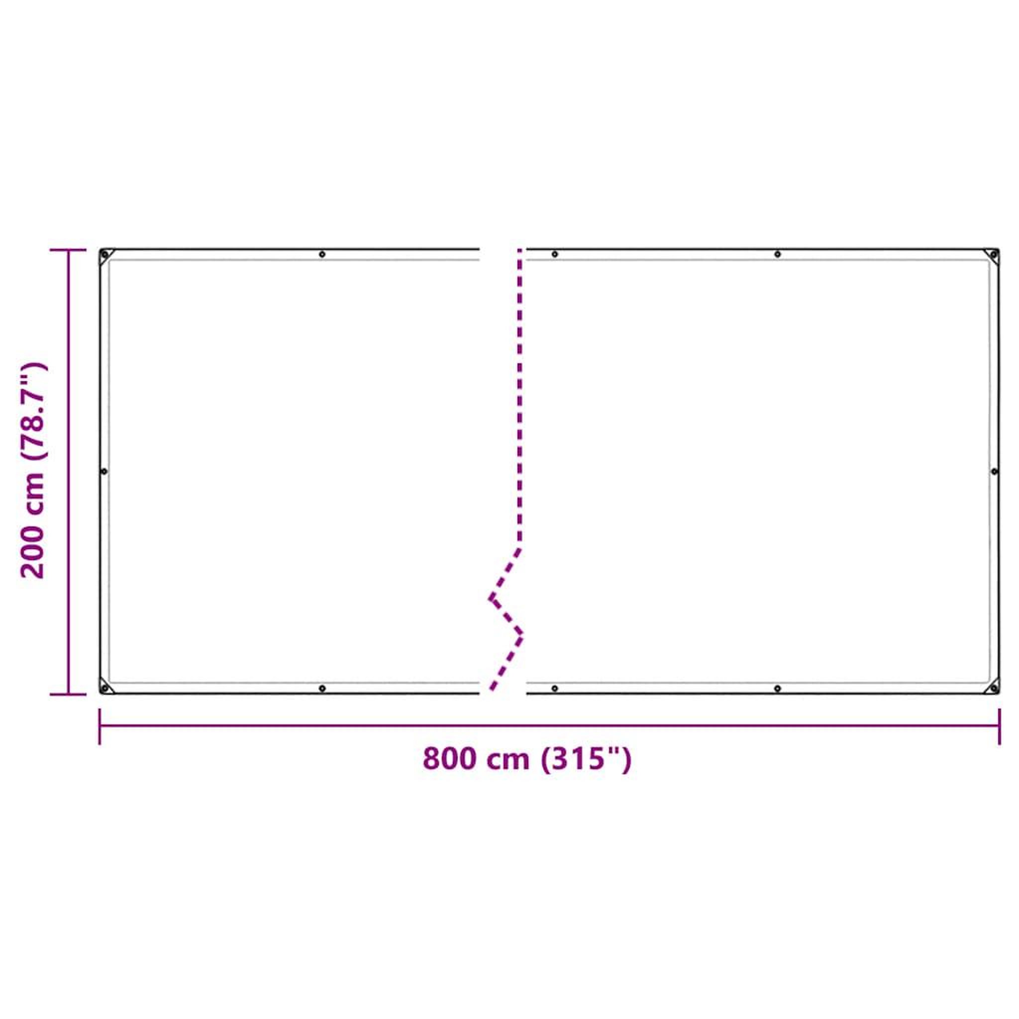 Voir la diapositive 6 : VIDAXL Bache transparente avec œillets 2x8 m polyethylene