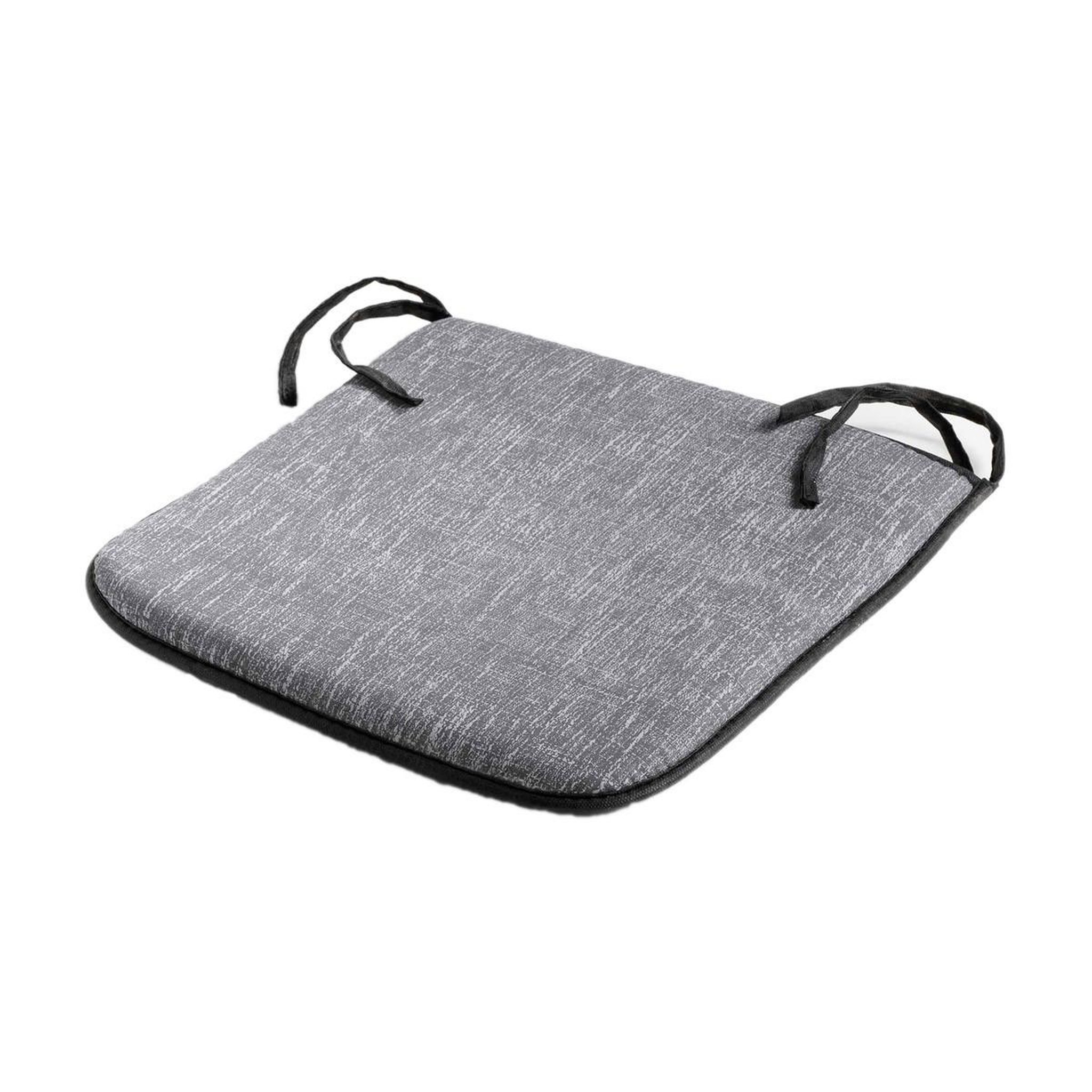 Douceur d'Intérieur Galette de Chaise  Memphis  40x40cm Gris Perle