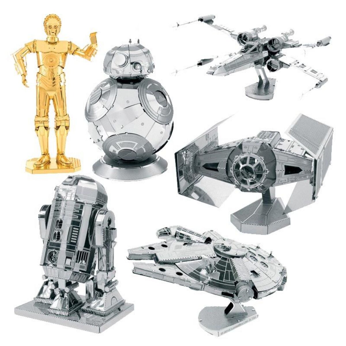 Graine créative 6 maquettes métalliques 3D Star Wars