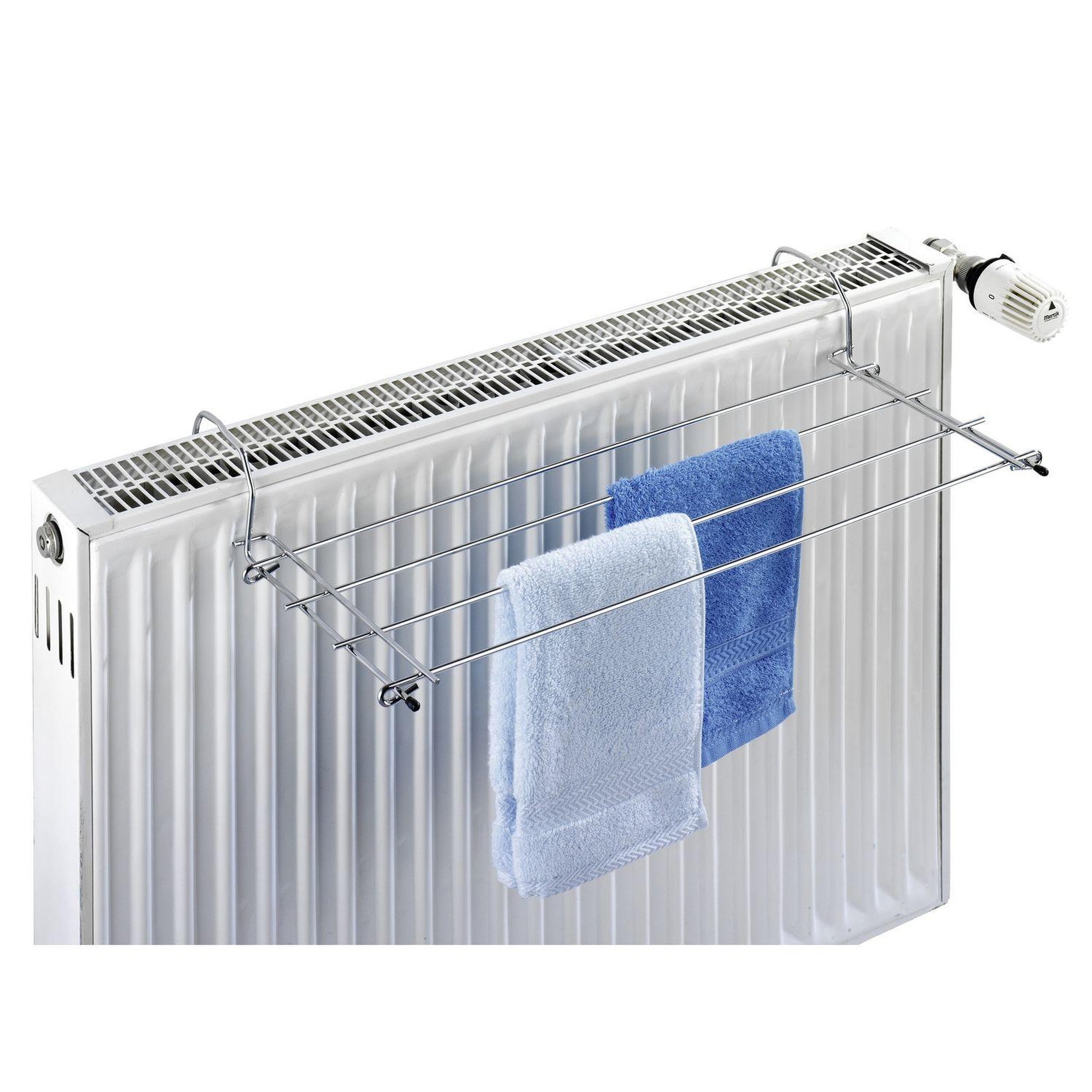 Wenko Sèche linge pour radiateur oli - 2 m d'étendage - gris