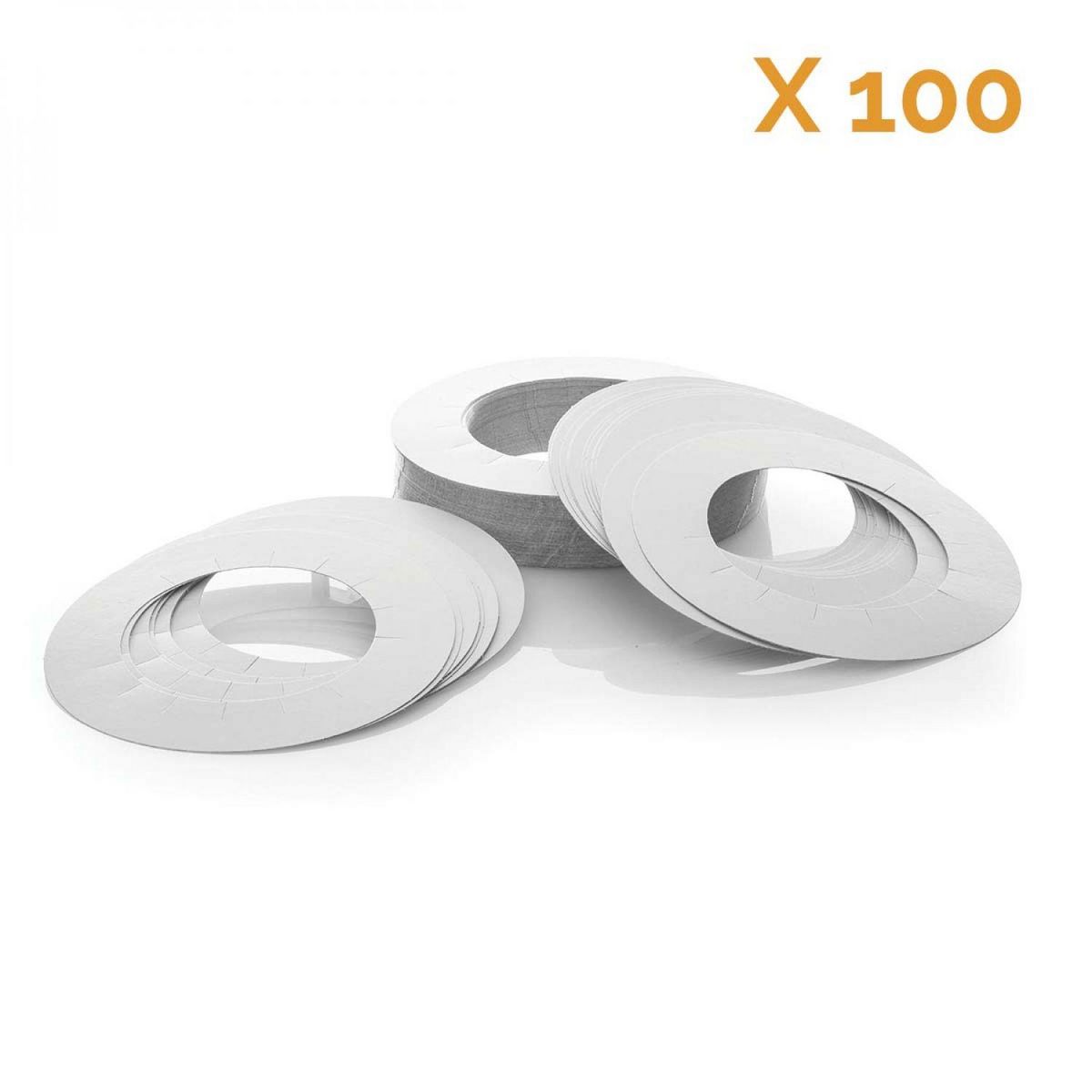 VIVEZEN Lot de 100 collerettes de propreté pour pot de cire