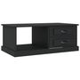 Voir la diapositive 2 : VIDAXL Table basse Noir 90x50x35 cm Bois d ingénierie