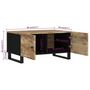 Voir la diapositive 6 : VIDAXL Table basse 80x50x40 cm Bois de manguier solide et d'ingenierie