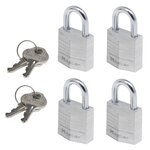 Master lock Petits Cadenas [Clés communes] [Pack Familiale de 4] 9120EURQNOP