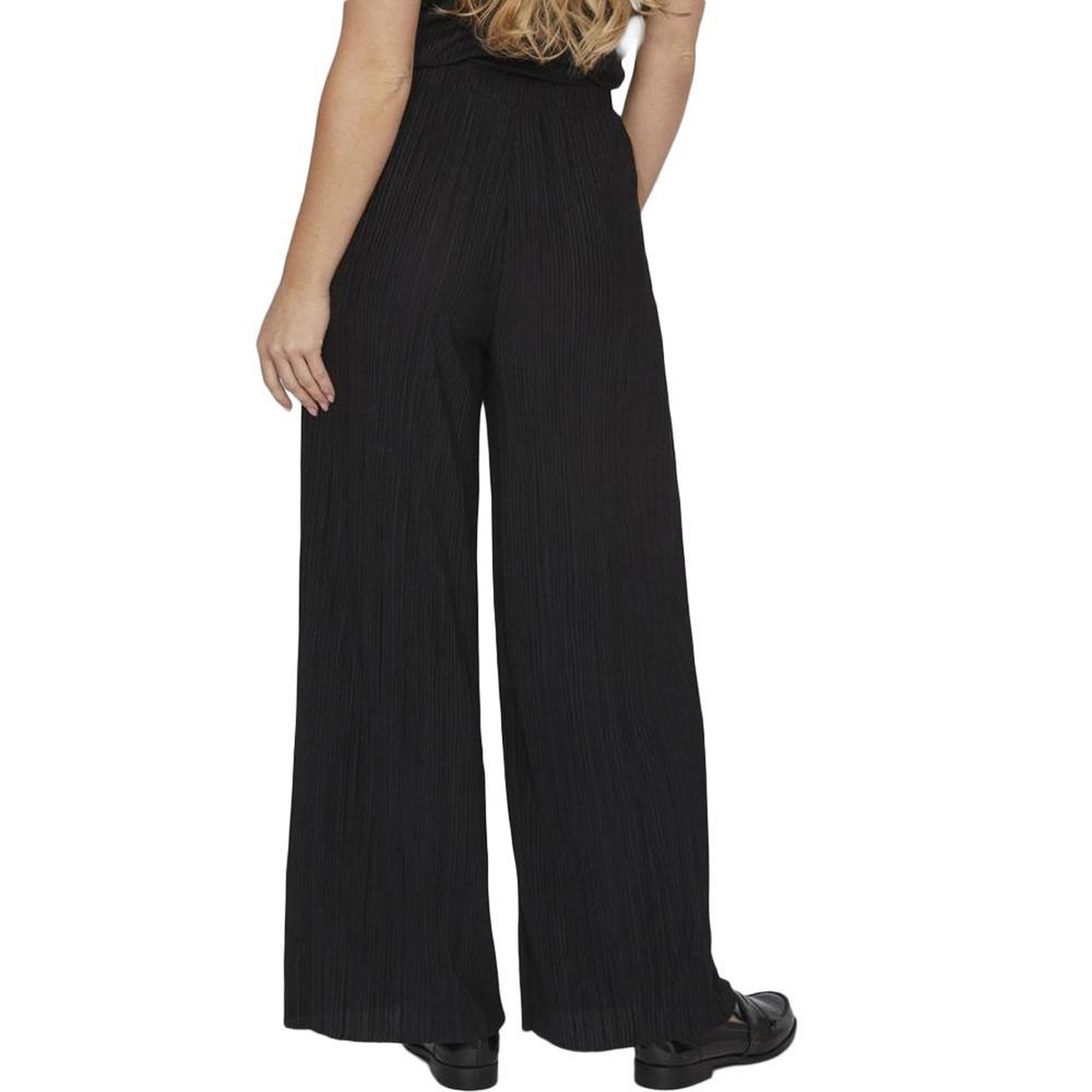 Voir la diapositive 2 : Vila Pantalon fluide Noir Femme Vila Viplisa