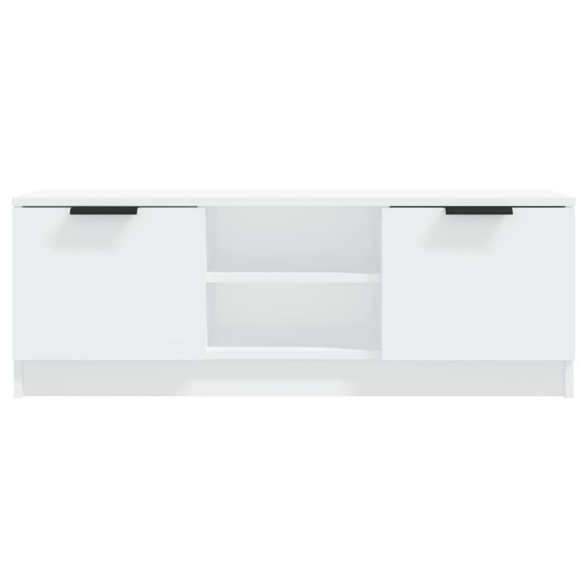 VIDAXL Meuble TV Blanc 102x35x36,5 cm Bois d'ingenierie