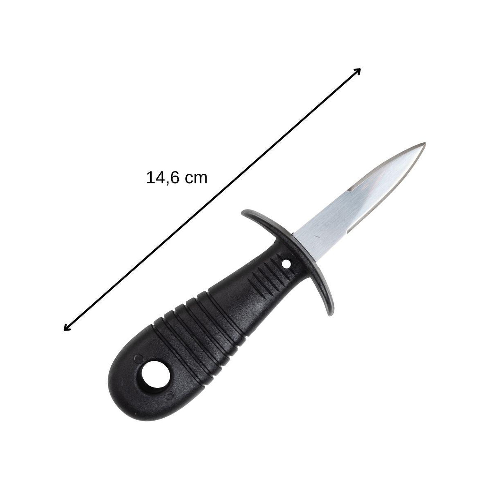 Voir la diapositive 3 : Fackelmann Couteau à huîtres inox 14 cm fackelmann