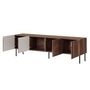 Voir la diapositive 3 : BEST MOBILIER Salvador - meuble tv - effet bois - 4 portes - 191 cm